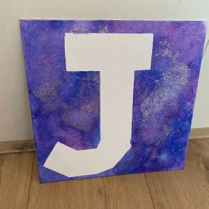 Schilderij met letter