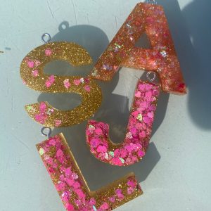 Letter sleutelhanger - Janes Creaties